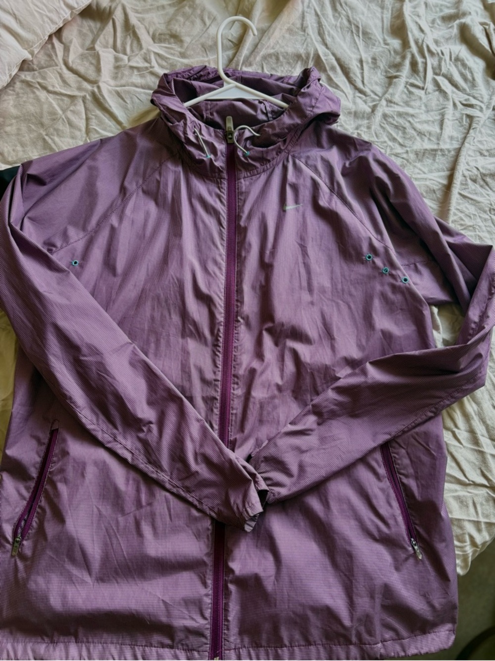 Nike Purple Hooded Windbreaker Jacket - Picture 2 of 5